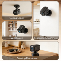 Caméra de surveillance intelligente IP HD 1080P CWISION pour la maison, surveillance des animaux domestiques et des bébés, caméra WIFI intérieure miniature avec vision nocturne, caméra de surveillance sans fil