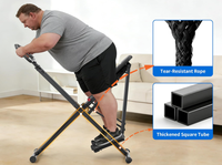 Appareil de cardio-training compact 2-en-1 pliable : Stepper et Space Walker pour la maison, avec résistance haute intensité
