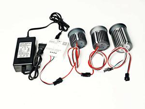 Lot de 5 projecteurs LED intelligents à pixels adressables 8W-15W DC24V WS2811-RGB/WS2814-RGBW IC, D50mm, pour intérieur, 3 broches JST entrée/sortie, 15 degrés - Product Image 5