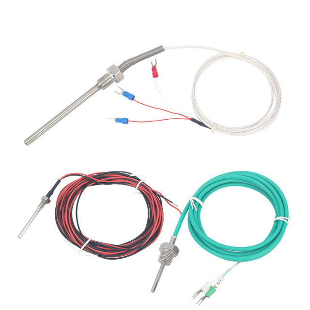 Stainless Steel Probe High Temperature Sensor Thermal Resistance Pt100 Thermocouple Rtd Temperature Sensor