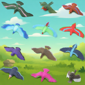 Jinying Modèle d'oiseau en TPR qui change de couleur selon la température et brille dans le noir, jouet anti-stress interactif magique pour enfants, idéal comme cadeau - Product Image 3
