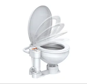 SEAFLO 12v 24v electric Automatic Soft Close Types Western Toilet Price Water Saving electric ceramic toilet supplier WC