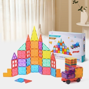 Blocs de Construction Éducatifs Magnétiques, Carreaux de Construction 3D, Ensemble de Jouets pour Enfants, 48 Pièces - Product Image 2