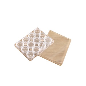Transparent 12-Compartment Storage Box With Lid For Cosmetic And Medicine Organizing Home Use PP Material - Product Image 4