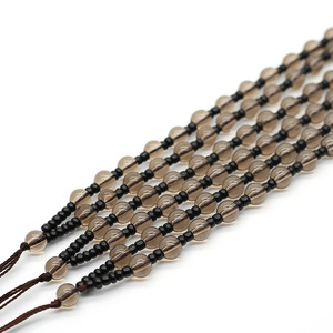 Collier de perles Onyxs noir mode pierre naturelle Om <span class=keywords><strong>Mane</strong></span> Padme Hum Six mots Mantra obsidienne colliers nouveaux <span class=keywords><strong>bijoux</strong></span> faits à la main - Product Image 6