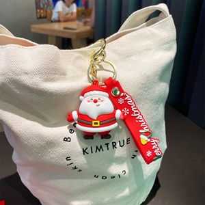 พวงกุญแจการ์ตูน 3 มิติ ทำจาก PVC นิ่ม ของตกแต่งคริสต์มาส พวงกุญแจวัสดุยาง จี้ห้อยกระเป๋า - Product Image 5