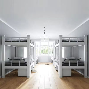 Camas Literas Dobles Modernas de Metal, Tamaño Individual o Doble, con Estructura de Hierro, Convertibles, para Adultos y Estudiantes, Fabricadas en Fábrica - Product Image 4