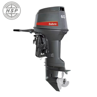 Moteur hors-bord 60 CV à 2 temps, 3 cylindres, en alliage d'aluminium marin, avec certification CE, démarrage manuel, pour vente en gros OEM
