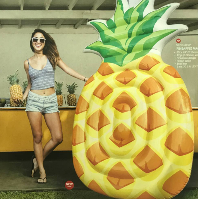 Matelas piscine gonflable ananas - Jardin & Plantes