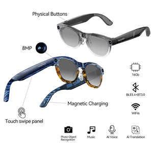 AI智能眼镜，带8MP摄像头，1080P视频录制，GPS实时翻译，电话功能，开放式音频 - Product Image 4