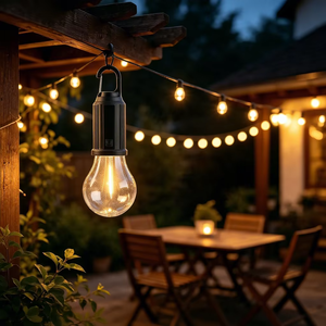 Bombilla <span class=keywords><strong>LED</strong></span> Portátil Recargable por USB para Camping <span class=keywords><strong>con</strong></span> Gancho, Linterna Impermeable para Colgar en Tiendas de Campaña, para Emergencias al Aire Libre - Product Image 5