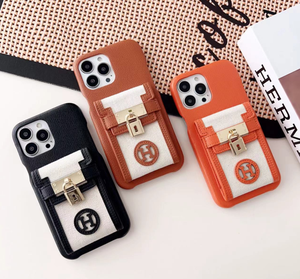 Étui de téléphone de luxe tendance avec fente pour cartes, design bandoulière, cordon, style Ins, en cuir PU, pour téléphones 17/16/15/14/<span class=keywords><strong>13</strong></span>/12 - Product Image 3