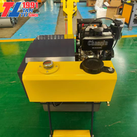 Prix de gros usine 500kg 600kg 800kg Compacteur routier autoporté à double tambour, moteur haute puissance et entraînement hydraulique