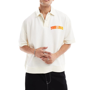 Camisas de Hombre de Color Sólido al por Mayor, Bordadas, Comprimidas, Personalizadas, Transpirables, de Algodón, Anti-Pilling, de Alta Calidad, Tallas Grandes - Product Image 1