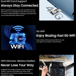 แท็บเล็ตพีซี Android 14 แบตเตอรี่ 7700mAh หน้าจอ 10.1 นิ้ว ความละเอียด 800*1280 กล้องหลัง 5MP 8MP หน่วยความจำ 4+128GB รองรับ 4G รุ่น Blackview Tab 60 Pro สีดำ - Product Image 6