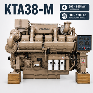 Motor Diésel Marino Cummins Serie K38 de Alta Potencia 800HP 849HP 999HP 1200HP Refrigerado por Agua para Barcos Comerciales - Product Image 1