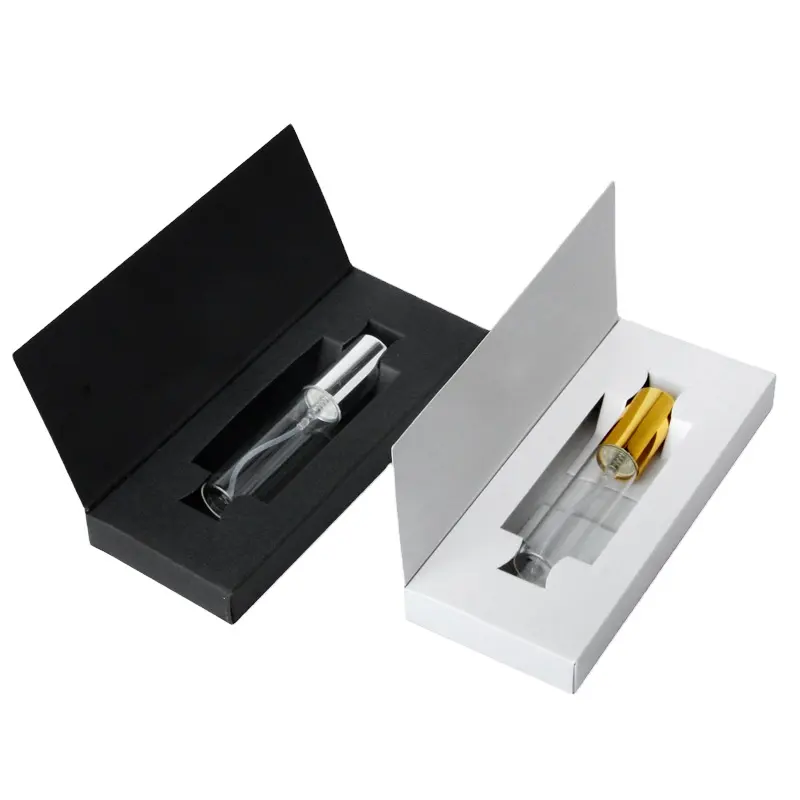 Custom Carton 3ml 5ml 10ml Vial Spray Bottle Perfume Tester Roller Sample packaging Paper Box For Perfume Samples