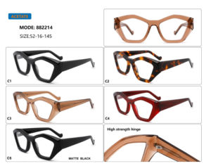 Lunettes <span class=keywords><strong>de</strong></span> <span class=keywords><strong>vue</strong></span> pour hommes et femmes en acétate épais 2025 grand cadre avec lunettes en acétate noir anti-bleu - Product Image 2