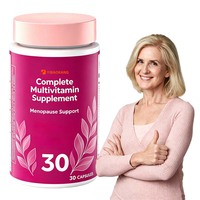 Complément Multivitaminé GeniVida Genistein pour Femmes en Ménopause – Réduit les Bouffées de Chaleur – 19 Nutriments en 1 pour les Os, l'Énergie et le Cerveau – Marque Blanche
