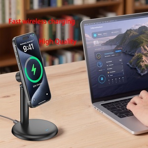 Support de chargeur sans fil magnétique de bureau 15W PD3.1 avec charge rapide Type-C, protection ignifuge et OTP pour iPhone - Product Image 5