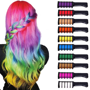 Super promotion de mars : Crème colorante pour cheveux temporaire sans alcool, biologique et sans danger, 10 couleurs, avec peigne, personnalisable - Product Image 1
