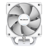 COOLLEO B40S-DIG-WH radiateur à affichage numérique conception de cou tordu pour les ventilateurs de I3-i7 de base refroidisseur de processeur d'ordinateur refroidisseur d'air de processeur