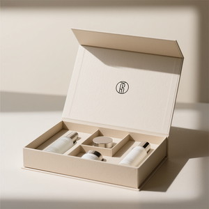 Boîte Cadeau en Papier Personnalisée ODM OEM de Luxe Haut de Gamme pour Coffret Cosmétique et Soins de la Peau <span class=keywords><strong>Magnétique</strong></span> Pliable Doublé - Product Image 4