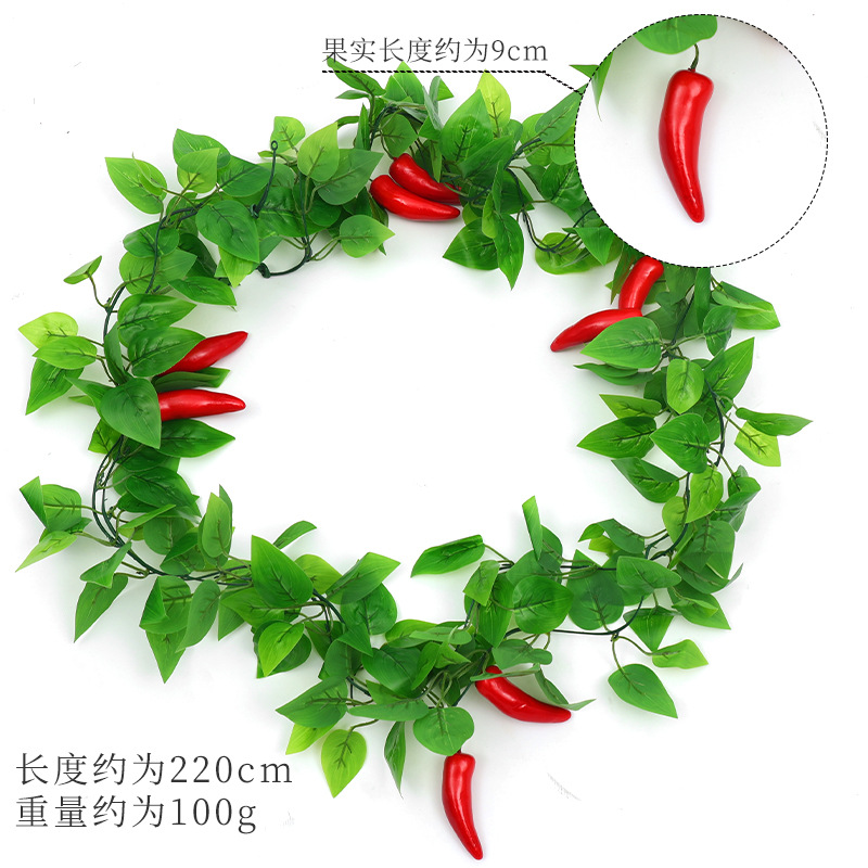 Vignes de piment rouge (gros fruits)