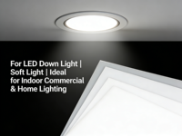 Panneau diffuseur blanc laiteux, éclairage LED uniforme, plaque en polycarbonate 1,0-2,0 mm, 1220x2440 mm, découpe sur mesure, moulage, UGR <19, RoHS, REACH