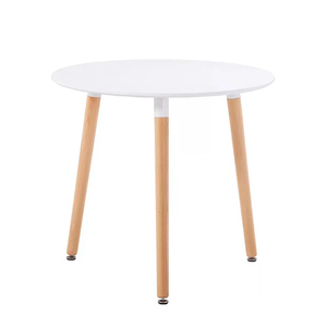 <span class=keywords><strong>Mesa</strong></span> de comedor moderna de madera, juego de sillas de cafetería China <span class=keywords><strong>redonda</strong></span>, restaurante HDF - Product Image 6