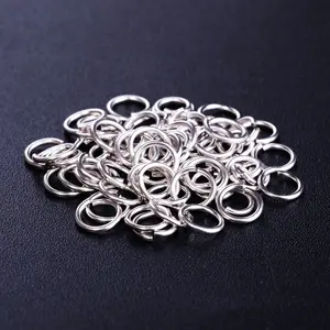 серьги компоненты для изготовления ювелирных изделий Suppliers-Соединительное кольцо для ювелирных изделий, серебро 925 пробы, 3,5, 4, 5, 6 мм