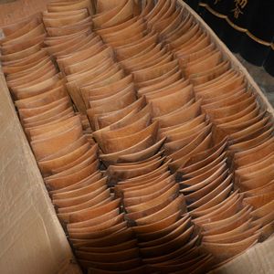 Bamboo Square Dishes 1500pcs <b>Small</b> Serving <b>Trays</b> For Food Sushi Pastry Dish Set Natural Wood Plate With JZP-06 - Product Image 2