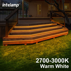 Intelamp scala <span class=keywords><strong>balcone</strong></span> Villa nastro flessibile luce impermeabile Patio esterno strisce LED filo solare luci fatate - Product Image 6
