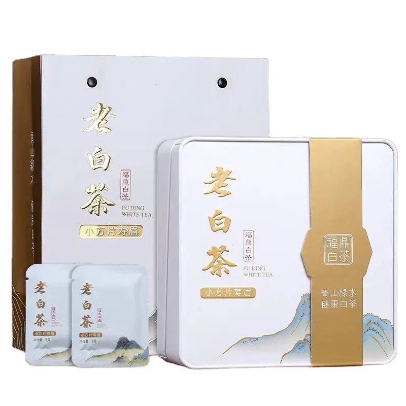 वृद्ध Shoumei Baicha उपहार बॉक्स पैकिंग 200g पुराने सफेद चाय