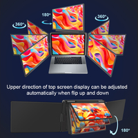 Écran Portable Quadruple Full HD Triple Moniteur 14 Pouces avec USB Type-C pour Ordinateur Portable