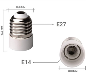 E27 Để <span class=keywords><strong>E14</strong></span> Nhựa Chuyển Đổi Điện Bóng Đèn Đèn Chủ Ổ Cắm Chụp Đèn Đèn Chủ - Product Image 2