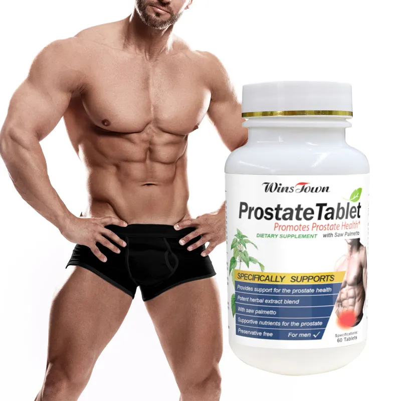 Suplemento de saúde em alta quantidade, mistura de extrato de ervas potente promove a saúde da próstata, comprimido
