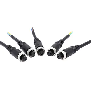 Auto Car M12 2 Pin 3 Pin Cable Male Female Aviation Waterproof Connectors For System