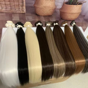 Vente en Gros, Lot de Cheveux à Tresser Synthétiques Lisses de 24 Pouces, 100g, Résistants à la Chaleur, Extensions de Cheveux en Vrac, Lisses Soie et Raides Comme un Os - Product Image 1