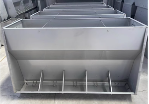 Équipement d'élevage de porcs Mangeoire automatique en acier inoxydable simple face/double face pour porcs de pépinière Porcs d'engraissement - Product Image 2