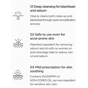 <span class=keywords><strong>Aceite</strong></span> Desmaquillante, Control <span class=keywords><strong>de</strong></span> Poros, <span class=keywords><strong>Aceite</strong></span> Limpiador Facial y Limpiador Facial Coreano para <span class=keywords><strong>el</strong></span> Cuidado <span class=keywords><strong>de</strong></span> la Piel - Product Image 3