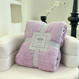 Soft Reversible Two Tone Fleece <b>Throw</b> Blanket Lightweight Warm for Living Room Sofa Bed Cozy Home Decor - Product Image 5