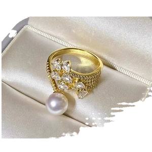 Support de bague en argent S925 pour accessoires de perles DIY 10543, support de bijoux en argent tendance pour femme, compatible avec les perles de 8 à 10 mm - Product Image 5