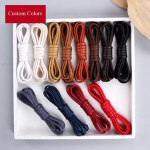 Tali Sepatu Mingjia 3mm Bulat dari Katun Berlapis Lilin Ramah Lingkungan, Ringan, Kuat & Tahan Lama dengan Ujung Plastik/Logam untuk Sepatu Formal - Product Image 5