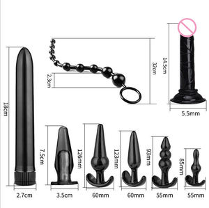 8 Pièces Anal <span class=keywords><strong>Butt</strong></span> <span class=keywords><strong>Plug</strong></span> Set Hommes et Femmes Anal Sex Toys 5 Vitesses Vibration avec Gode Long Anal <span class=keywords><strong>Plug</strong></span> - Product Image 2