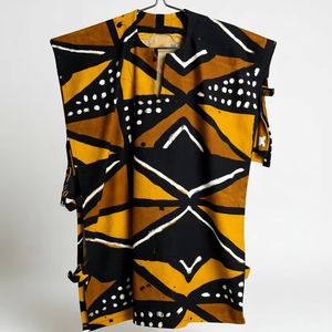 Robe bohème brodée à la main pour femmes, en lin respirant, maxi d'été avec ceinture à nouer réglable - Product Image 1