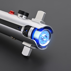 <span class=keywords><strong>Sabre</strong></span> <span class=keywords><strong>laser</strong></span> TXQ Ahsoka Tano Neopixel, jouet de cosplay lumineux, 27 effets sonores, poignée en métal, carte son personnalisée - Product Image 4
