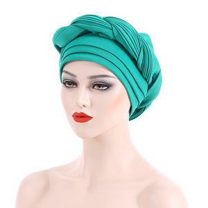 Turbante Musulmán con Cuentas Apiladas, Trenzado, Moderno y Exagerado, para <span class=keywords><strong>Mujer</strong></span> Africana, en Oferta - Product Image 5