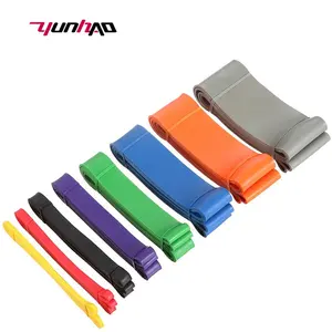 Fabrik Großhandel Custom Logo Verschiedene Farben Latex TPE Pull Up Fitness Resistance Übungs band