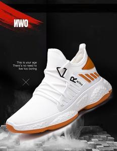 Zapatillas deportivas de malla para hombre, zapatos informales, transpirables, ligeros, de verano, a la moda, color blanco - Product Image 4